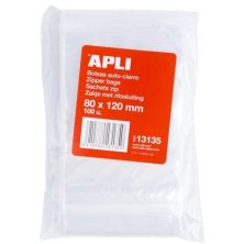 Bolsas Autocierre APLI PL13135 - 80mm x 120mm · 100 Unidades · LDPE Transparente