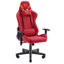 Silla Gaming de Tela POWERGAMING Qonos - Diseño Ergonómico · Rojo