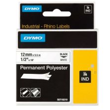 Cinta Original DYMO S0718210 Negro sobre Blanco 12mm x 5.5m - S0718210