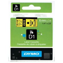 Cinta Original DYMO S0720790 Negro sobre Amarillo 6mm x 7m - S0720790