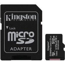 Tarjeta de Memoria KINGSTON Canvas Select Plus SDCS2/512GB - 512GB · Clase 10 + Adaptador