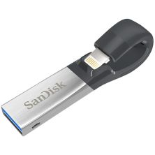 Pendrive SANDISK iXpand SDIX30C-016G-GN6NN - 16GB · USB 3.0 · Negro y Plata