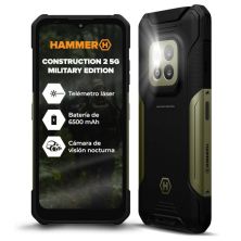 Smartphone Rugged HAMMER Construction 2 -  5G · NFC · MediaTek Dimensity 6300 · 6.58" FHD+ · 6+8GB · 128GB · Android 14 · Negro/Verde