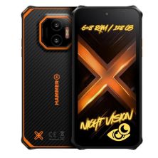 Smartphone Rugged HAMMER Energy X2 - 5G · NFC · MediaTek Dimensity 6300 · 6.1" IPS · 6+6GB · 128GB · Android 15 · Naranja