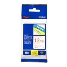 Cinta Original Laminada BROTHER TZE232 12mm x 8m Blanco/Rojo - TZE232