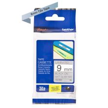 Cinta Original Laminada BROTHER TZEM921 9mm x 8m Negro/Metalizada - TZEM921