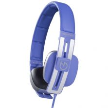 Auriculares Diadema con Cable HIDITEC WAVE BLUE WHP010003 - Jack 3.5mm · Cable 1.25m · Micrófono · Azul