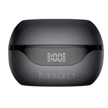 Auriculares Inalámbricos KIESLECT Earbuds Open - BT · Microfono · Estuche de Carga · Negro
