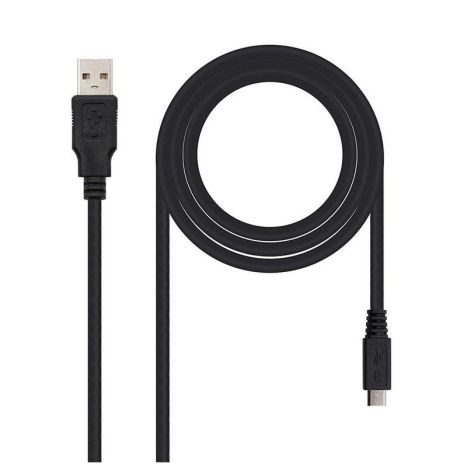Cable USB 2.0 USB Tipo A-M a Micro USB Tipo B M - 1.8 m · Negro
