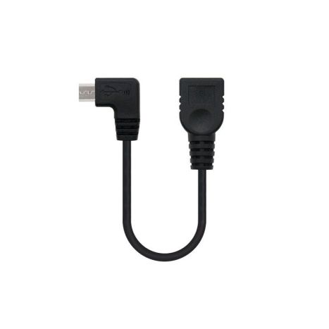 Cable Micro USB Tipo B/M a USB Tipo A/H - 0.15 cm · Negro