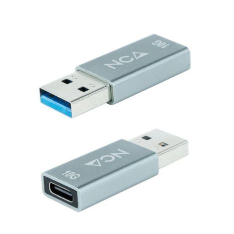 Adaptador USB 3.1/M a USB Tipo C/H · Gris