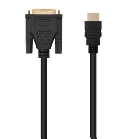 Cable DVI/M 18+1 M a HDMI Tipo A/M - 1.8 m · Negro