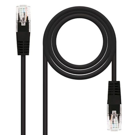 Cable de Red Latiguillo RJ45 Cat 6 UTP - 0.5 m · Negro