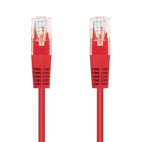 Cable de Red Latiguillo RJ45 Cat 6 UTP - 3 m · Rojo