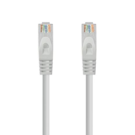 Cable de Red Latiguillo RJ45 LSZH Cat 6A UTP - 10 m · Gris