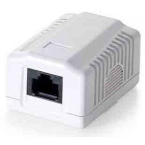 Roseta de Superficie RJ45/H Cat.6 · Blanco