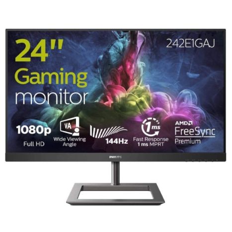 Monitor Gaming PHILIPS 242E1GAJ - 23.8" Full HD · HDMI · 1MS · 350CD/M2 · Vesa 100x100