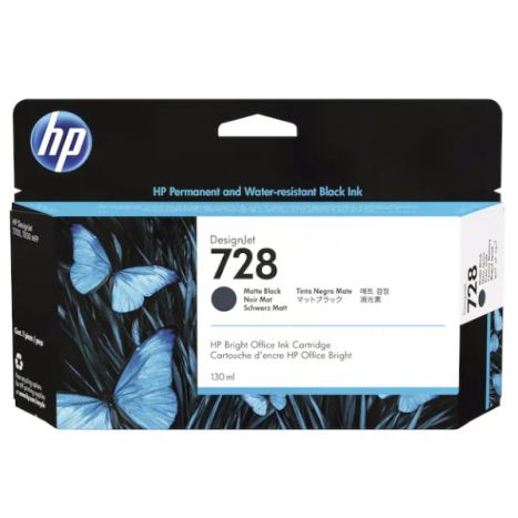 Cartucho Original HP 728 Negro Mate - 3WX25A