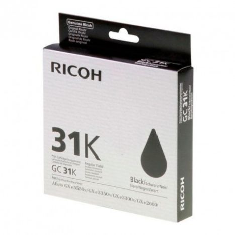 Cartucho Original RICOH GC31K Negro - 405688