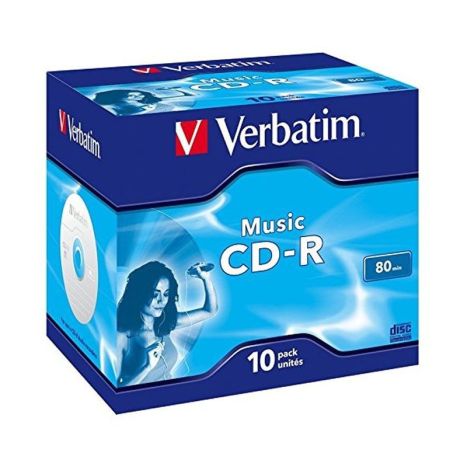CD-R VERBATIM 43365 - 80min · 16X · 10 unidades