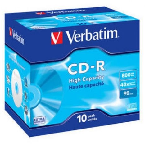 CD-R VERBATIM Datalife 43428 - 800MB · 40X · Tarrina 10 unidades