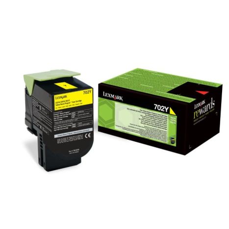 Toner Original LEXMARK 702Y Amarillo - 70C20Y0