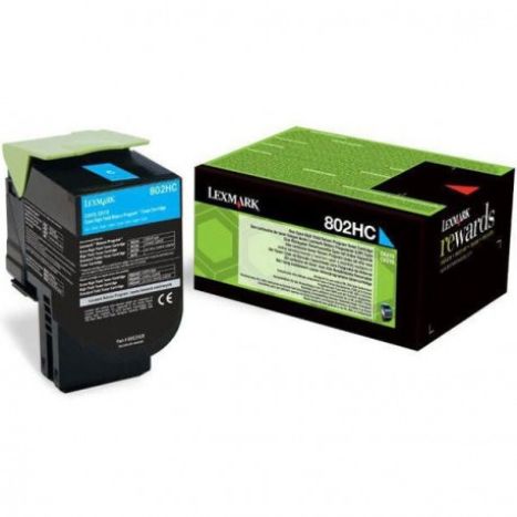 Toner Original LEXMARK 80C2HC0 Cyan - 80C2HC0