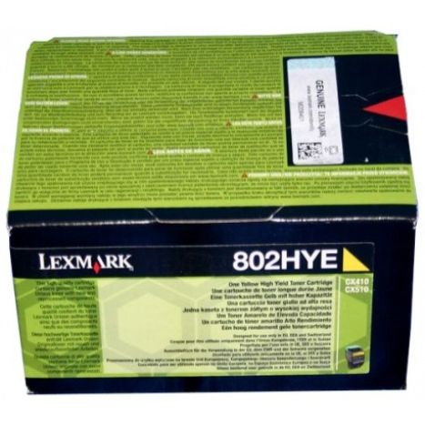 Toner Original LEXMARK 80C2HYE Amarillo - 80C2HYE