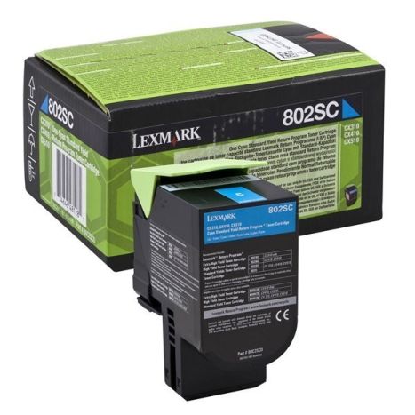 Toner Original LEXMARK 80C2S Cian - 80C2SC0