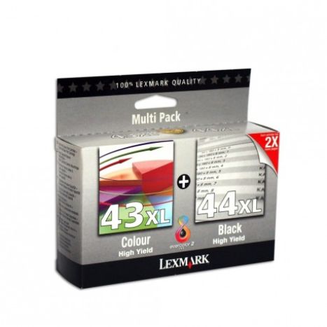 Cartucho Original LEXMARK 43XL/44XL BK+C+M+Y - 80D2966