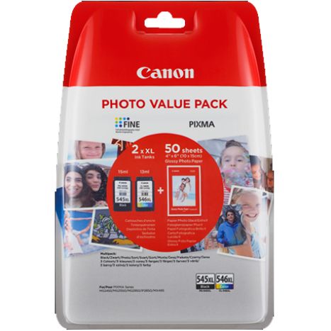 Pack Cartucho Original CANON PG545XL/CL546XL BK+C+M+Y - 8286B006