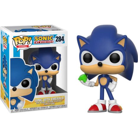 Muñeco FUNKO POP Sonic 284 Sonic with Emerald - 889698201476