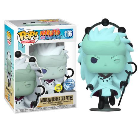 FUNKO POP Madara Uchina 1196 - Naruto Edición Especial Brillante en la Oscuridad - 889698603331