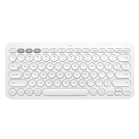 Teclado Compacto Inalámbrico LOGITECH K380 - BT · 10m ·  Blanco