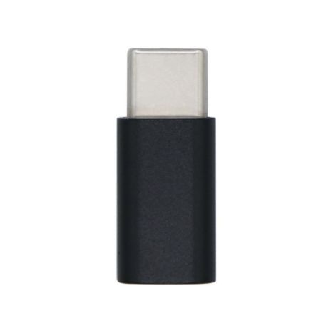 Adaptador USB Tipo C-M a Micro USB-H · Negro