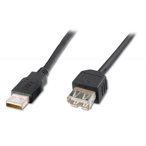 Cable USB Tipo A/M  a USB Tipo A/H  - 1.8m