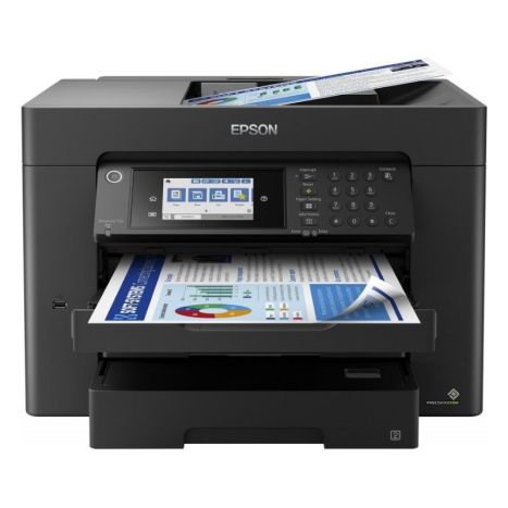 Impresora Multifunción Tinta EPSON WF-7840DWF Color - A3 · Dúplex · ADF · 25PPM · 4800x2400 · 1200ppp · USB/WiFi - Cartuchos 405