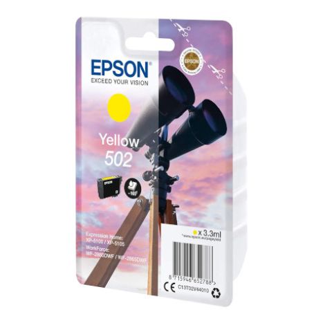 Cartucho Original EPSON C13T02V440 T02V440 502 Amarillo - C13T02V44010