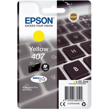 Cartucho Original EPSON 407 Amarillo - C13T07U440