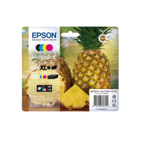 Pack 4 Cartuchos Originales EPSON 604XL/604 BK+C+M+Y - C13T10H94010