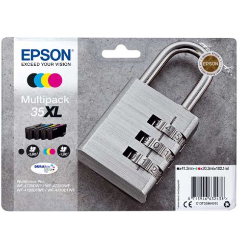 Pack Cartucho Original EPSON 35XL BK+C+M+Y - C13T35964010