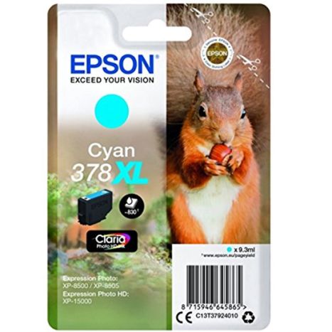 Cartucho Original EPSON 378XL Cyan Foto - C13T37924010