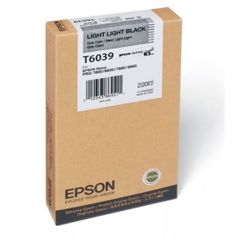 Cartucho Original EPSON T6039 Gris - C13T603900