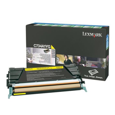 Toner Original LEXMARK C734A1YG Amarillo - C734A1YG