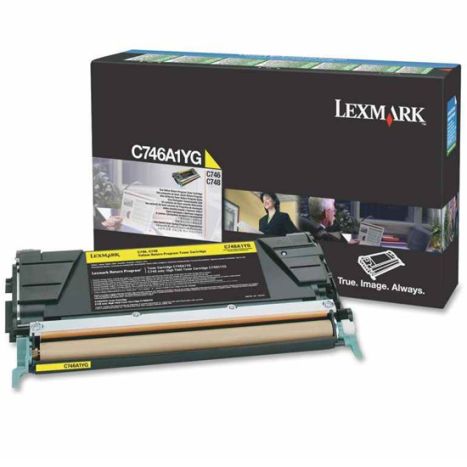 Toner Original LEXMARK C746A1YG Amarillo - C746A1YG