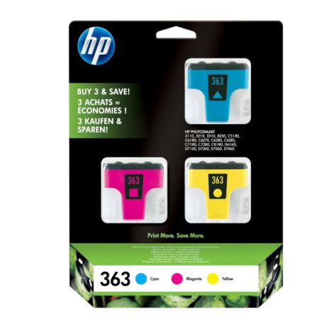 Cartucho Original HP 363 PACK Tricolor - CB333EE