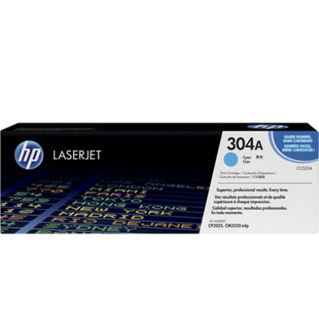 Toner Original HP 304A Cyan - CC531A