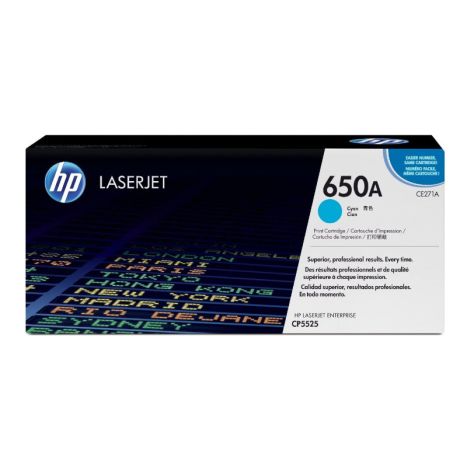 Toner Original HP 650A Cian - CE271A