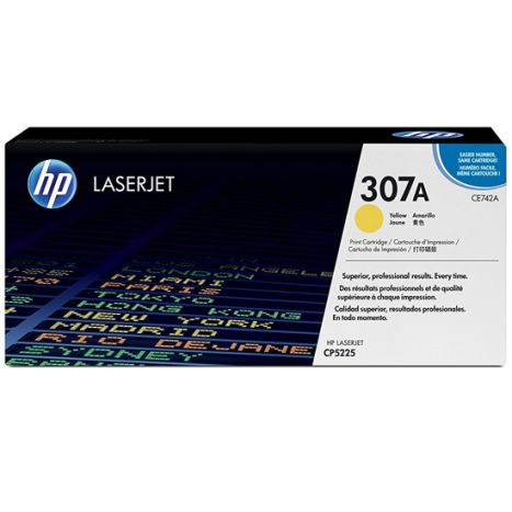 Toner Original HP CE742A Amarillo - CE742A