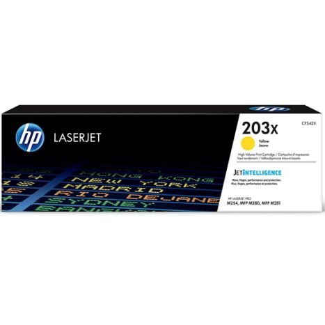 Toner Original HP 203X Amarillo - CF542X